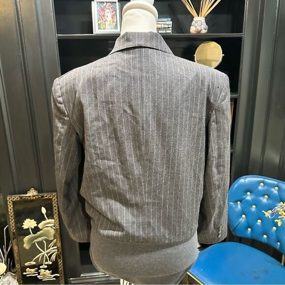 Michael Kors Vintages 90s Pinstripe Blazer Bodysuit Size 6 - Picture 6 of 10